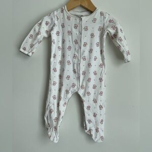 BARNEYS NEW YORK Sleeper BABY GIRL 6 - 9 months pink lion white 100% Cotton